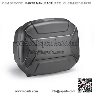 Black 70L Side Pannier Cases for QJ ENGINE SRT 600 SX (2024) - Motorcycle Luggage Set