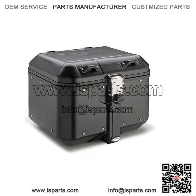 Black 46L Motorcycle Panniers for QJ MOTOR SRT 600 SX (2024) - Side Luggage