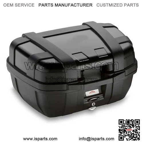 Black Aluminium Top Case 52L for QJ MOTOR SRT 600 SX (2024) - Motorcycle Storage