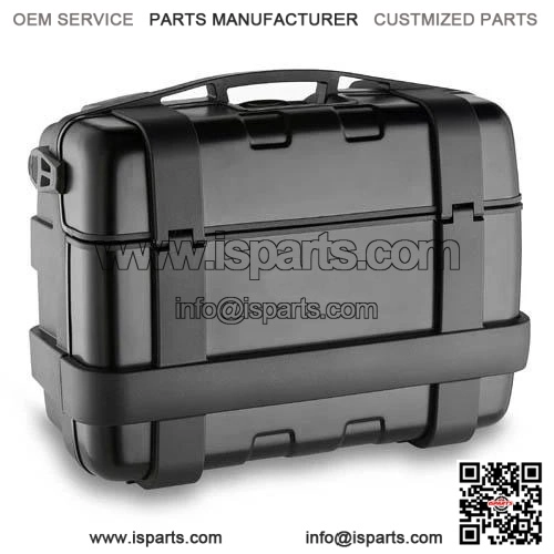 Black Aluminium Top Case 33L for QJ MOTOR SRT 600 SX (2024) - Compact Motorcycle Box