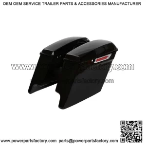 Stretched Extended Hard Saddlebag ?C 5" for Harley Davidson Touring Road King 14-24