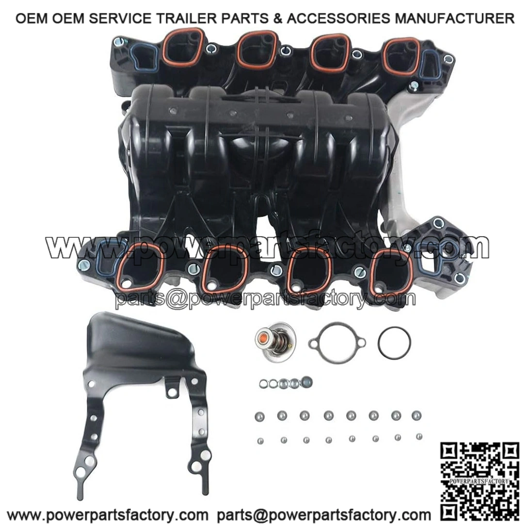 Upper Intake Manifold with Gaskets for 2001-2011 Ford Crown Victoria, Mustang, Explorer, Lincoln Town Car, Mercury Grand Marquis, Mountaineer V8 4.6L ?C 615-175, 9W7Z9424A