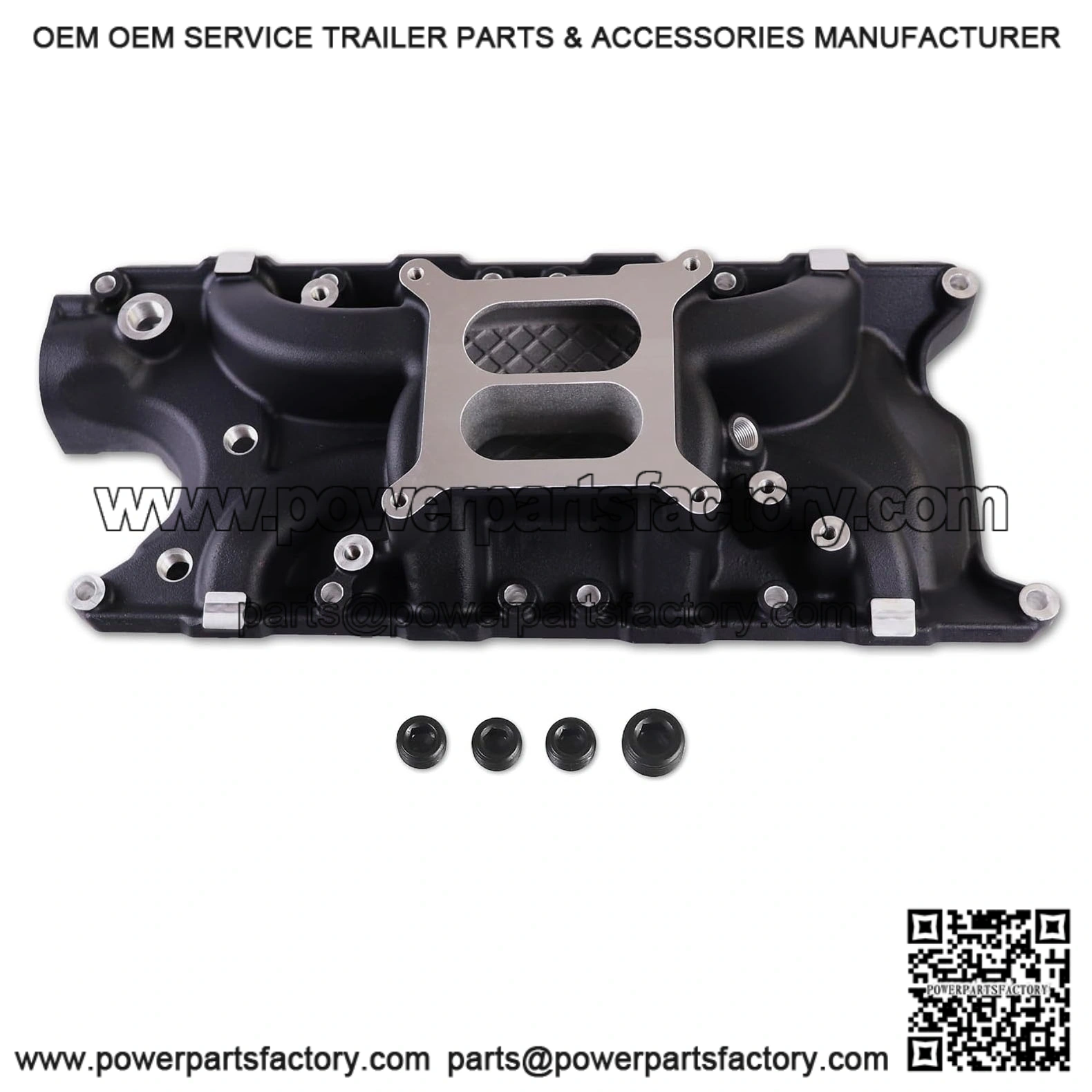 2121 8124 Intake Manifold ?C Aluminum Dual Plane Compatible with Ford Windsor Small Block SBF 1962-2001 260 289 302W V8 ?C Idle-6,500, DM-3212-N ?C Black