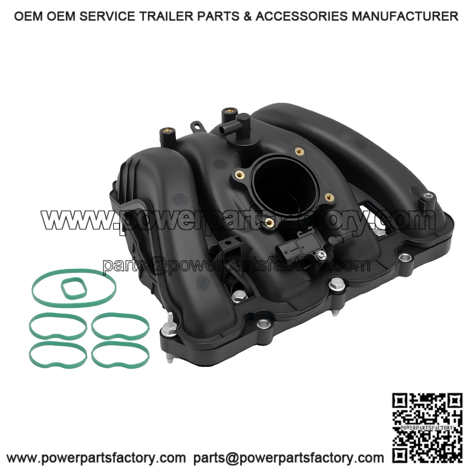 Engine Intake Manifold Compatible with Chevy, GMC, Buick Models 2010-2017 ?C Equinox, Impala, Malibu, Captiva Sport, Terrain, Regal, LaCrosse, Verano ?C DOHC 2.4L