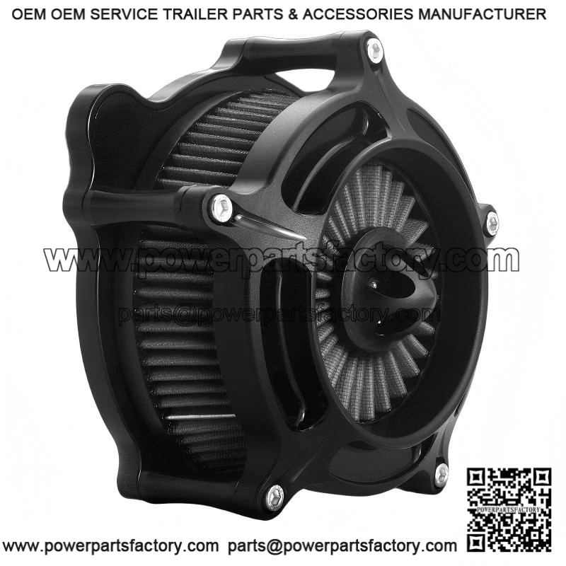 Black Air Intake Filter ?C for Harley Softail FLSTNI FXST Slim FLS 00-15