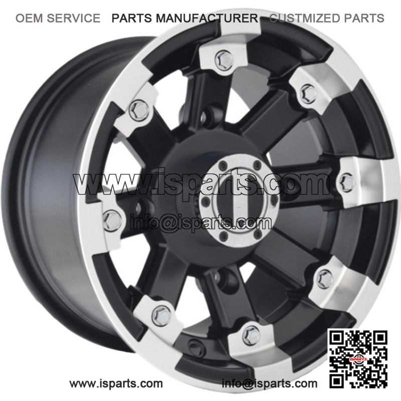 12x7 4x136 4+3 Offset Alloy Wheel for ATV UTV