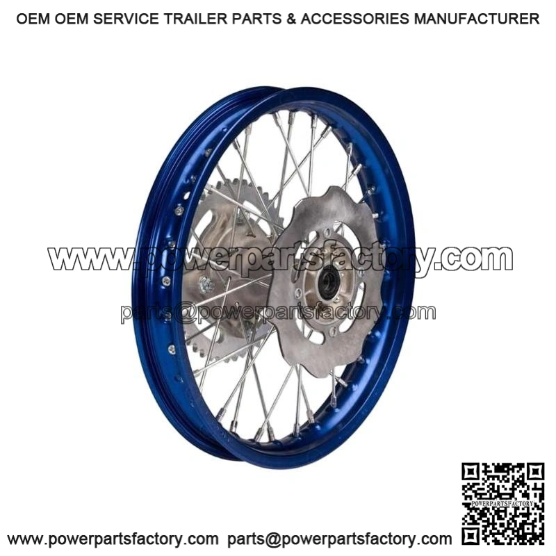 Complete 14" Blue Rear Wheel Assembly for 2021-2025 Yamaha YZ85 YZ 85