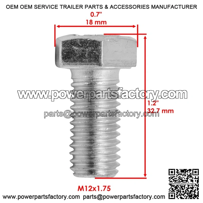 John Deere M12x1.75 LX289 2038R 19M7872 Deck Blade Bolt & Washer - Image 2