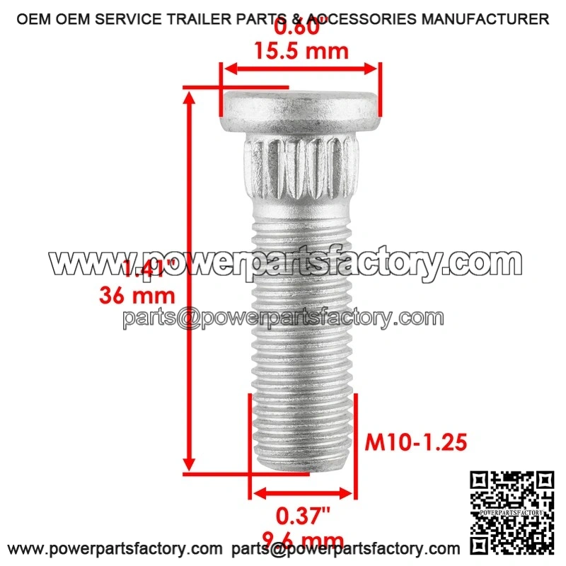Can-AM 250300055 211300020 250300020 250300034 4 Front Rear Wheel Stud - Image 2