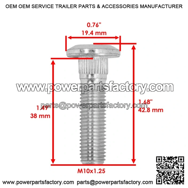 John Deere RSX850i Gator Utility Vehicle M169164 M159854 Wheel Hub Bolt - Image 2