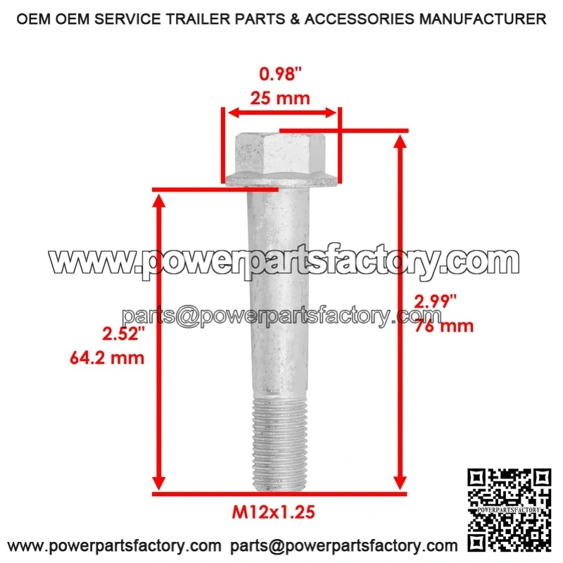 Honda Rancher 420 TRX420 2x4 4x4 2007-2014 52101-HP5-600 Swing Arm Pivot Bolt - Image 3