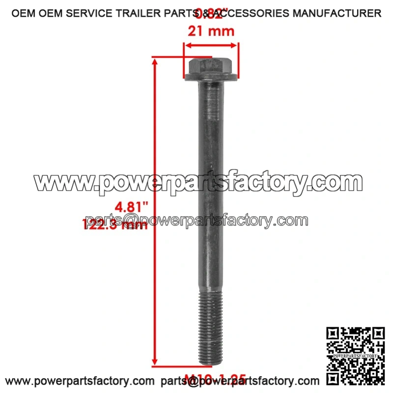 Polaris 7518566 7519365 M10-1.25 x 122 mm Hex Flange Bolts Screw - Image 2