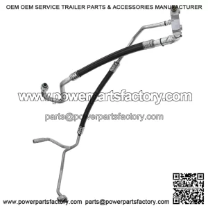 A/C Suction & Discharge Line Hose Assembly for Ford F-250 Super Duty, F-350 Super Duty, F-450 Super Duty, F-550 Super Duty 2003-2007, & Excursion 2003-2005, V8 6.0L, Diesel