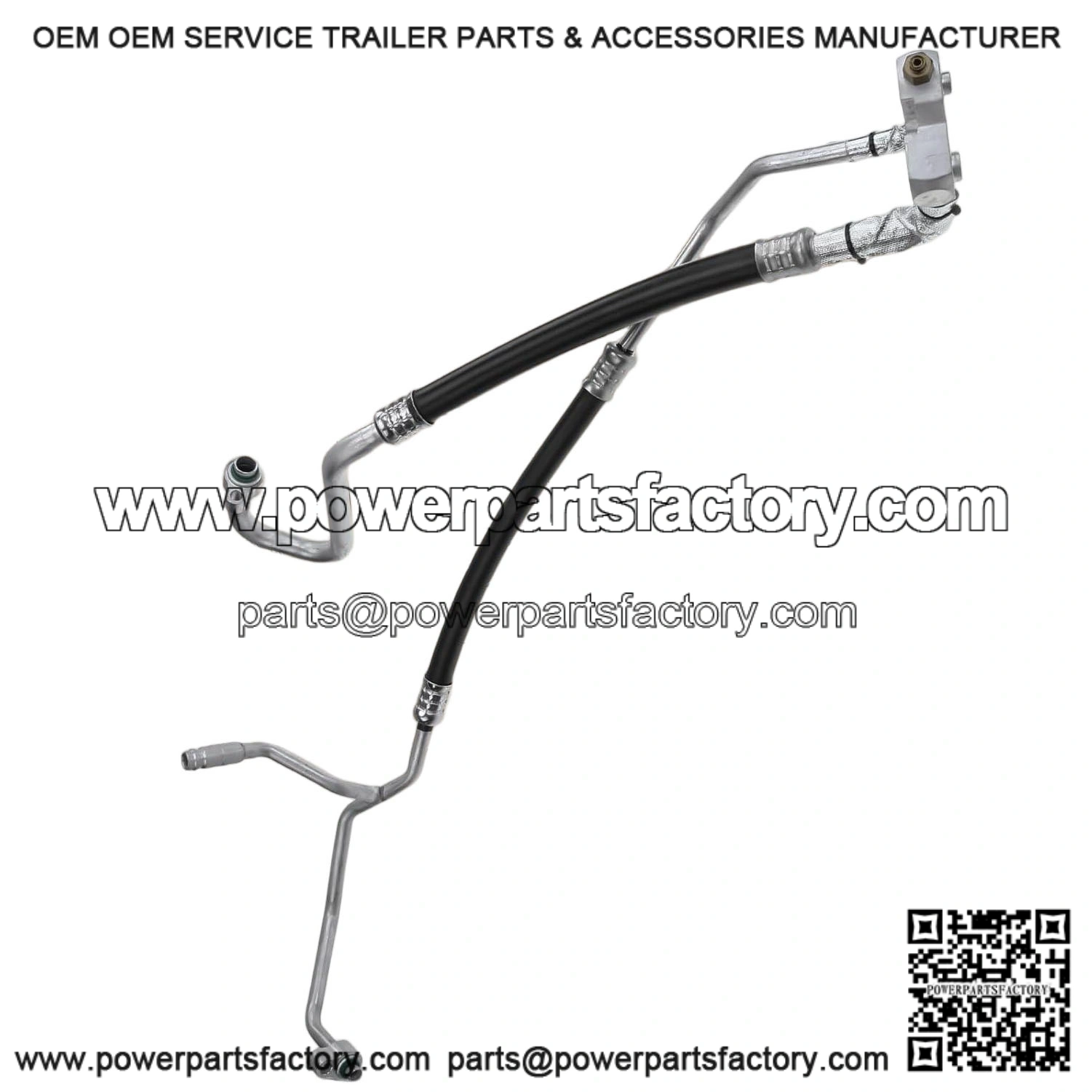 A/C Suction Hose & Discharge Line Hose Assembly for Ford F-250 Super Duty/F-350 Super Duty/F-450 Super Duty/F-550 Super Duty 2003-2007, Excursion 2003-2005, V8 6.0L, Diesel