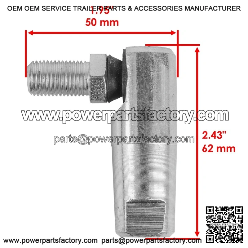 John Deere AM132814 AM120470 2 Tie Rod Ball Joint End - Image 2