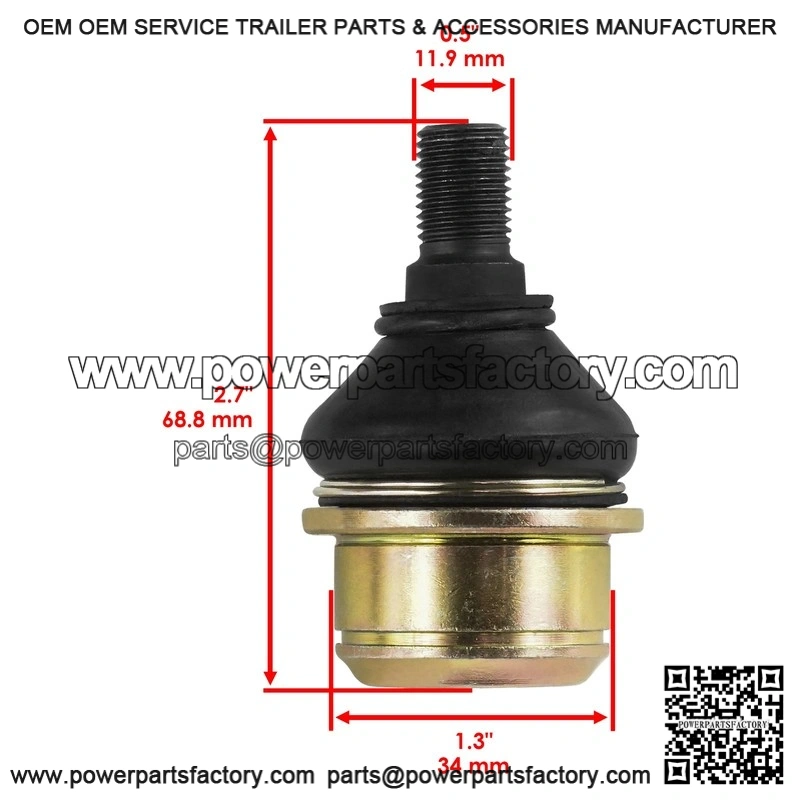 John Deere XUV560E XUV590E XUV590M 4 Front A-Arm Lower Upper Ball Joint - Image 3