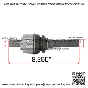 John Deere Backhoe 310J, 310SJ, 410J & More 4WD Front Axle Tie Rod Swivel Joint (AT339807)