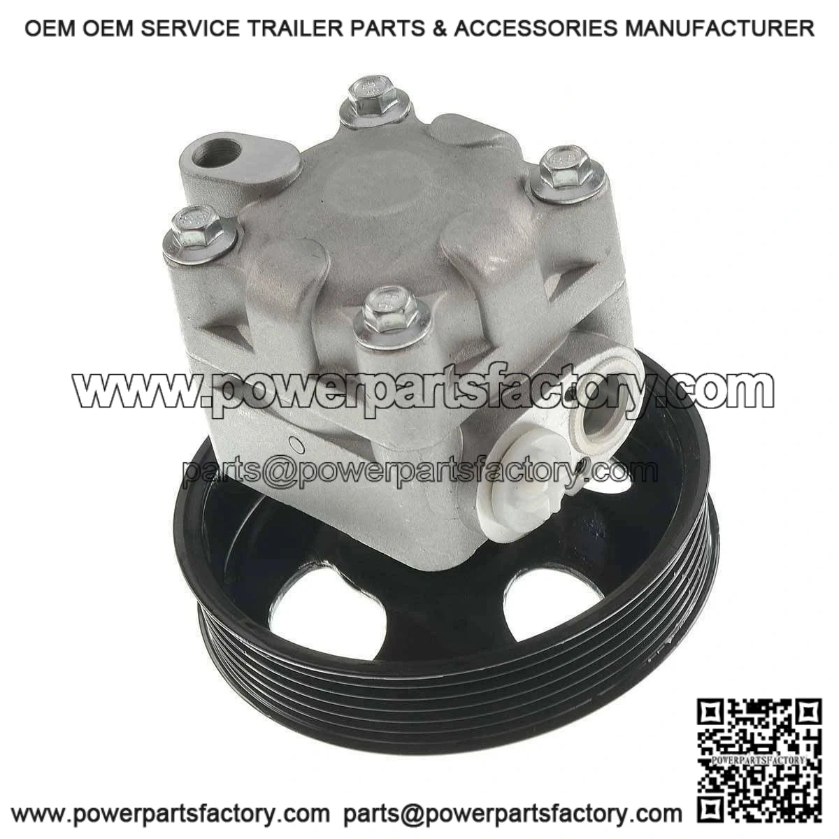 49110-4W000 Power Steering Pump w/ Pulley and Hose Barb for 3.5L Nissan Pathfinder 2001-2004