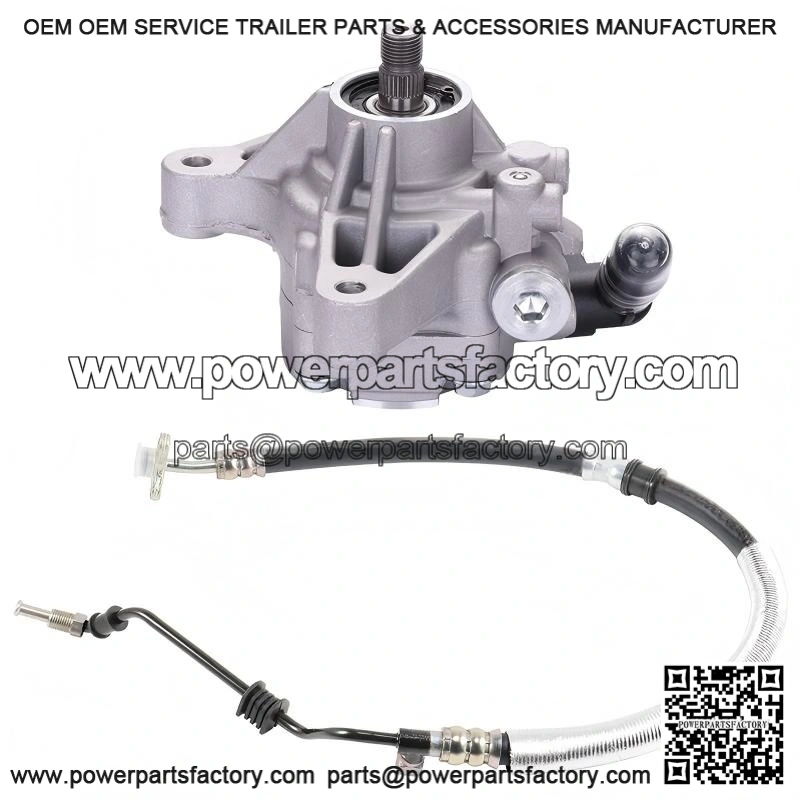 Power Steering Pump with Pressure Hose for 2002-2006 Honda CR-V 2.4L