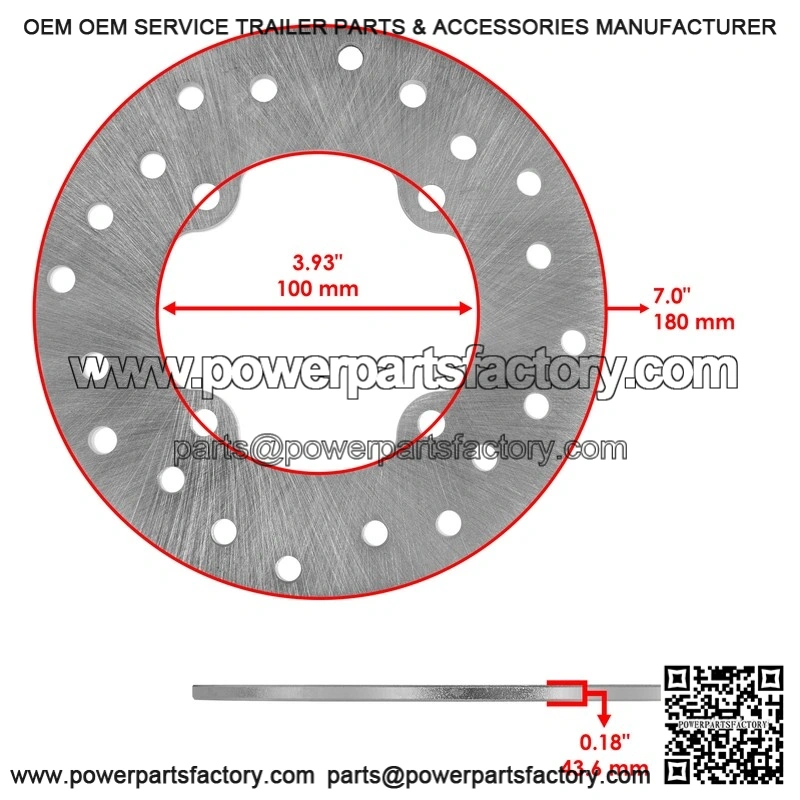 For Can-Am Outlander 800R / MAX 800R 2006-2008 Rear Brake Disc Rotor W/ Caliper - Image 2