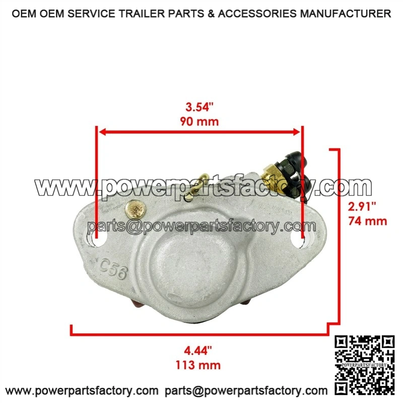 Rear Brake Caliper Pads Fluid Reservoir for Polaris Predator 500 LE 2003-2007 - Image 3