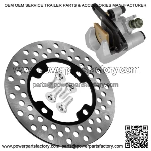 For Yamaha Kodiak 400 YFM400 2x4 4x4 2003-2006 Front Brake Disc w/ Left Caliper