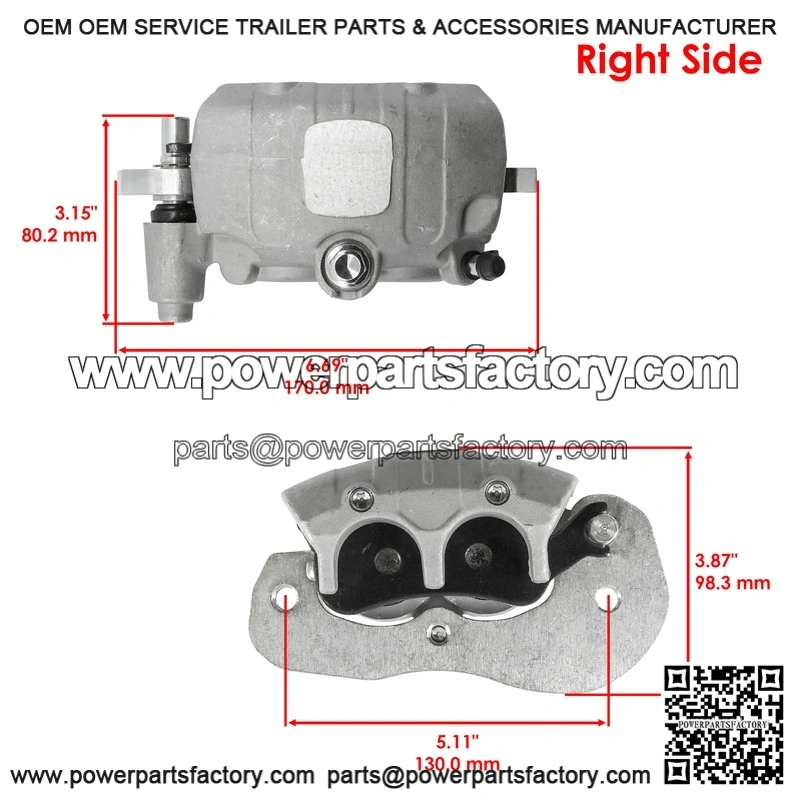 Right Front Brake Caliper for Can Am Defender HD5 2017 / Defender HD10 HD8 17-18 - Image 2