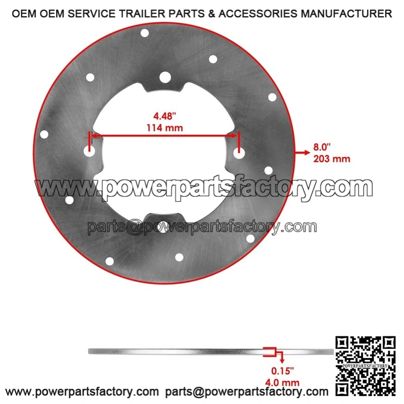 For Arctic Cat 550 XT 2013-2015 Front left or Rear Brake Disc w/Caliper - Image 2