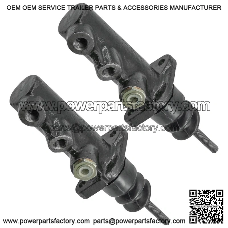 Set of 2 Brake Master Cylinders for Case IH 580K 580L 580SL 580M 580SM Backhoe