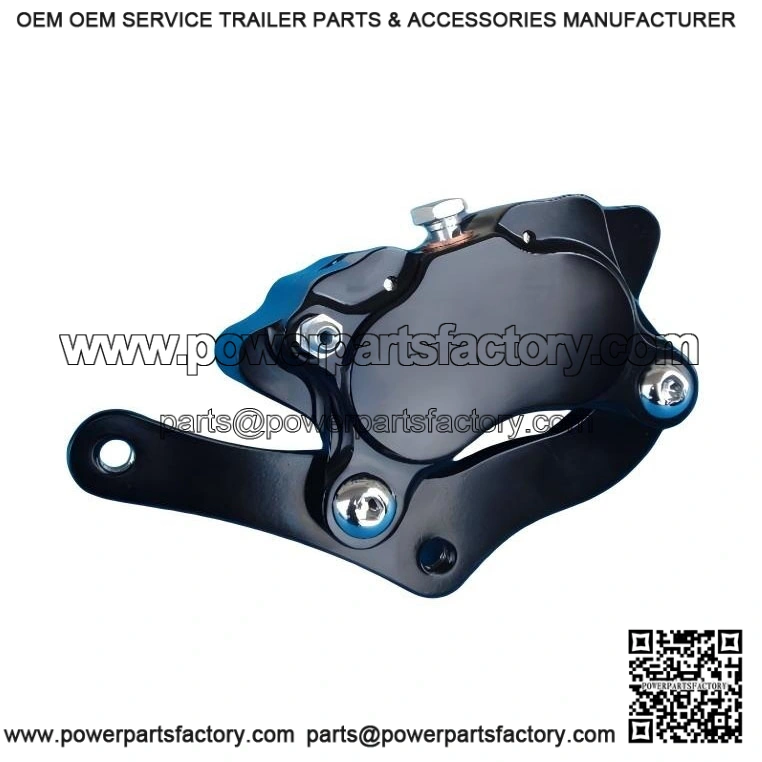 Black Brake Caliper ?C 4 Piston for Harley DNA Midwest FXST & Choppers Glide Front End