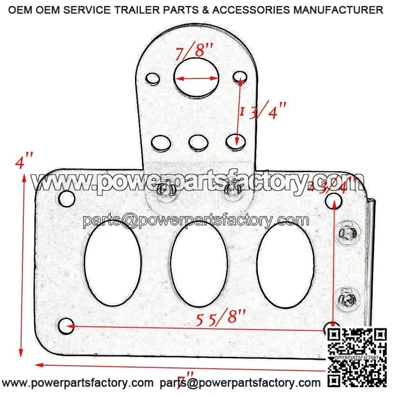 Side Mount License Plate Bracket Holder ?C for Harley Touring Road King - Image 2