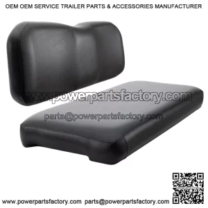 Replacement Rear Flip Seat Cushions for Club Car Precedent & Tempo - Black