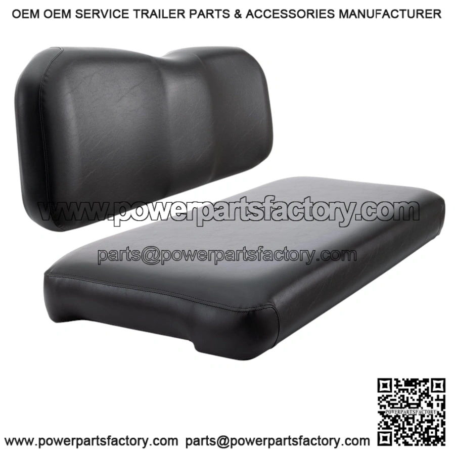 Replacement Rear Flip Seat Cushions for Club Car Precedent & Tempo - Black
