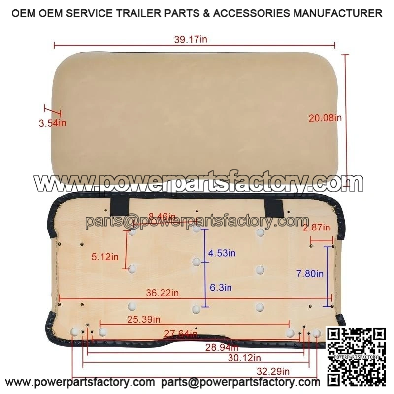 Front Seat Cushion ?C Tan ?C for EZGO RXV