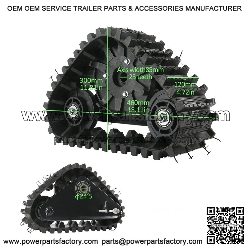 72V 1500W Differential Motor Rear Axle Kit with Snow Sand Tracks for Electric ATV Golf Cart Go Kart - Image 2
