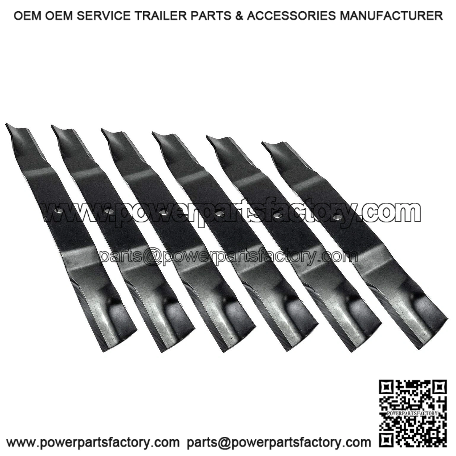 61" Mower Blade Set (6 Blades) ?C Compatible with Bobcat/Ransomes & Many More, Replaces 112111-03 and 438-0002-00