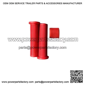 RED RUBBER HANDLE GRIPS ?C For Vespa T5, PX Series