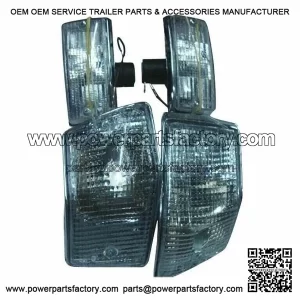 Set of 4 Clear Front & Rear Indicators ?C fits VESPA PX, LML, STAR & STELLA.