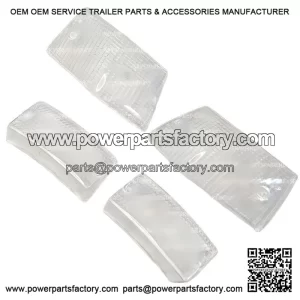 Set of 4 Clear Front & Rear Indicator Lenses for Vespa PX, LML & T5 (2T & 4T).