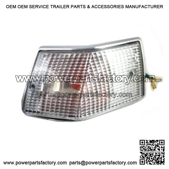 Complete Rear Right Chrome Edge / Arrow Indicator for Vespa PX, Rainbow, ETS & T5.