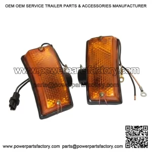 AMBER FRONT INDICATOR BLINKER SET ?C For Vespa PX, PX80?C200 PE Lusso, T5, Stella