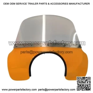 Transparent Orange Flyscreen / Fly Wind Screen Mod for Vespa PX & LML.