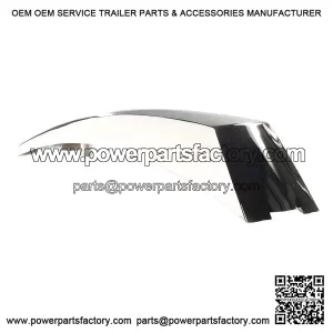 Chrome Front Mudguard Crest for VESPA PX125E, PX150E & PX200E.