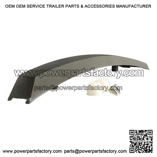 Mudguard Crest (Grey/Black) for Vespa PX80-200, PE, Lusso, PX '98 & MY.