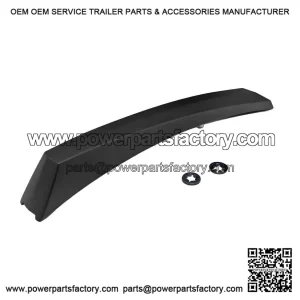 Black Aluminium Front Fender Crest, First Series Vespa PX 125 150 200