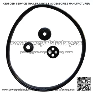 Carb Box Rubber Gasket & Grommet Kit for Vespa PX, P, LML, Rally & Sprint Models.