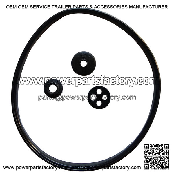 Carb Box Rubber Gasket & Grommet Kit for Vespa PX, P, LML, Rally & Sprint Models.
