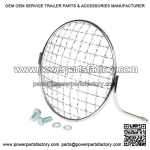 Classic Metal Chrome Headlight Grill (Protector) for Vespa PX, LML & T5 125/150/200.