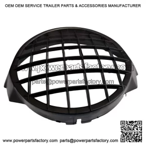 Classic Black Plastic Headlight Grill for Vespa PX 125/150/200 & T5.