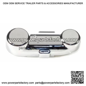 Embossed Chrome Plastic Front Fork Suspension Arm Cover (1984-2016).